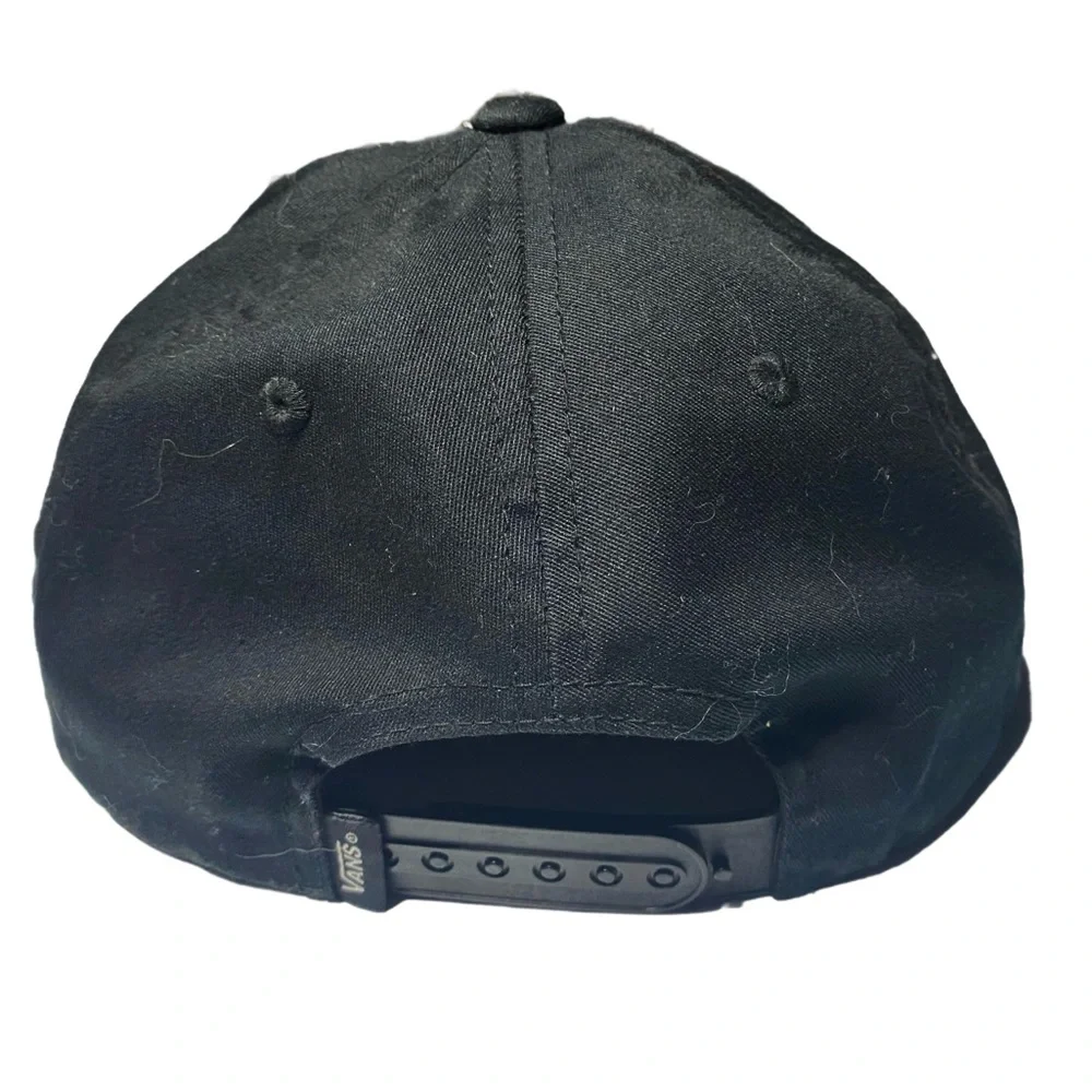 Vans Youth Black and White Logo Adjustable Cap